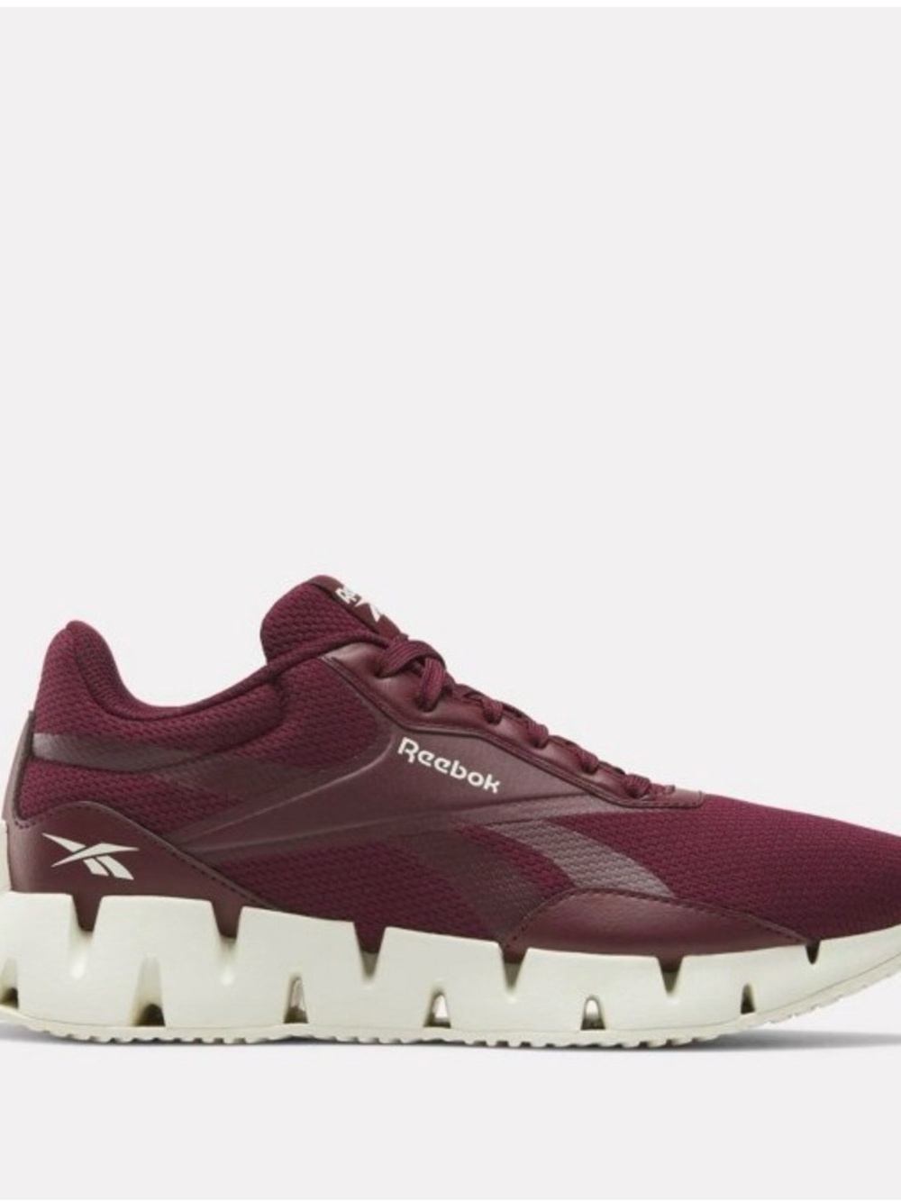 Reebok Zig Dynamics STR women’s Athletic Sneakers - Black Cherry and White